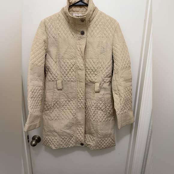 MaxMara Quilted Beige Puffer Coat